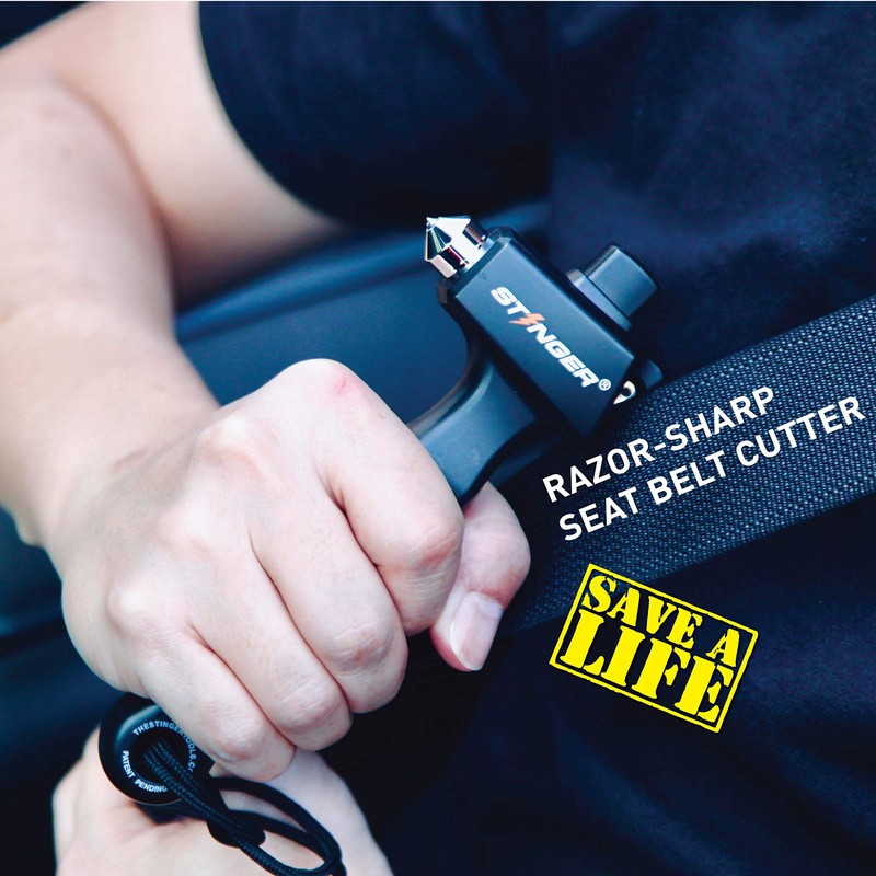 Stinger Super Duty Car Emergency Escape Tool, Hardened Carbon Steel
