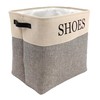 Shoe Storage Bin and Organizer for Hallway, Entryway or Mudroom.