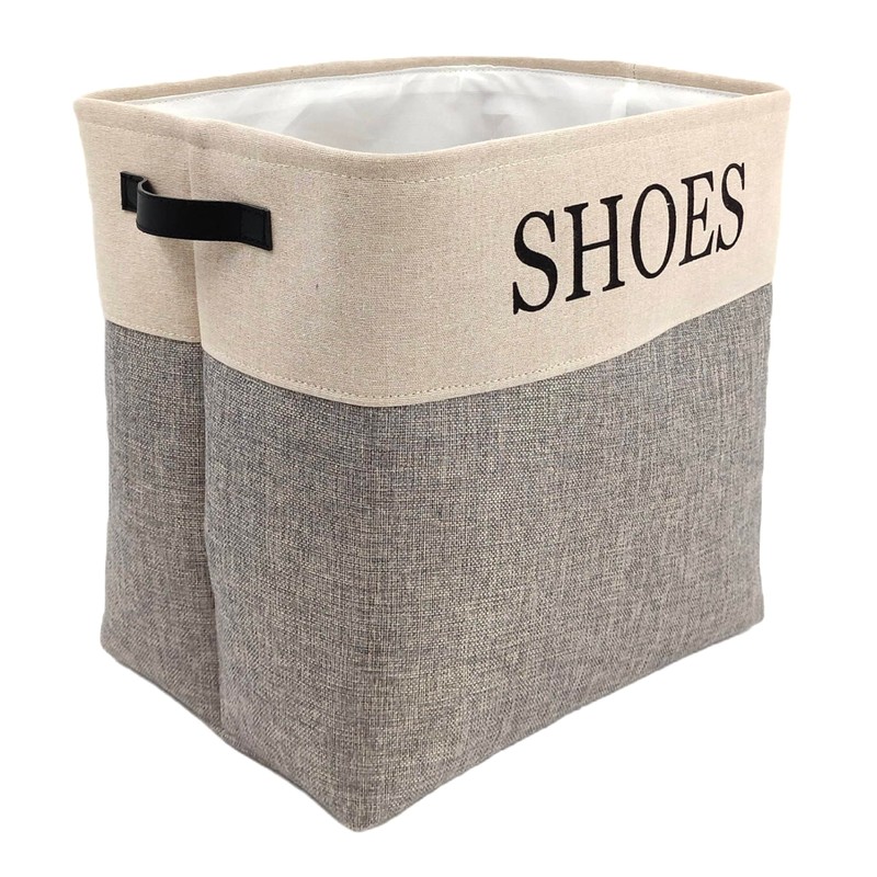 Shoe Storage Bin and Organizer for Hallway, Entryway or Mudroom.