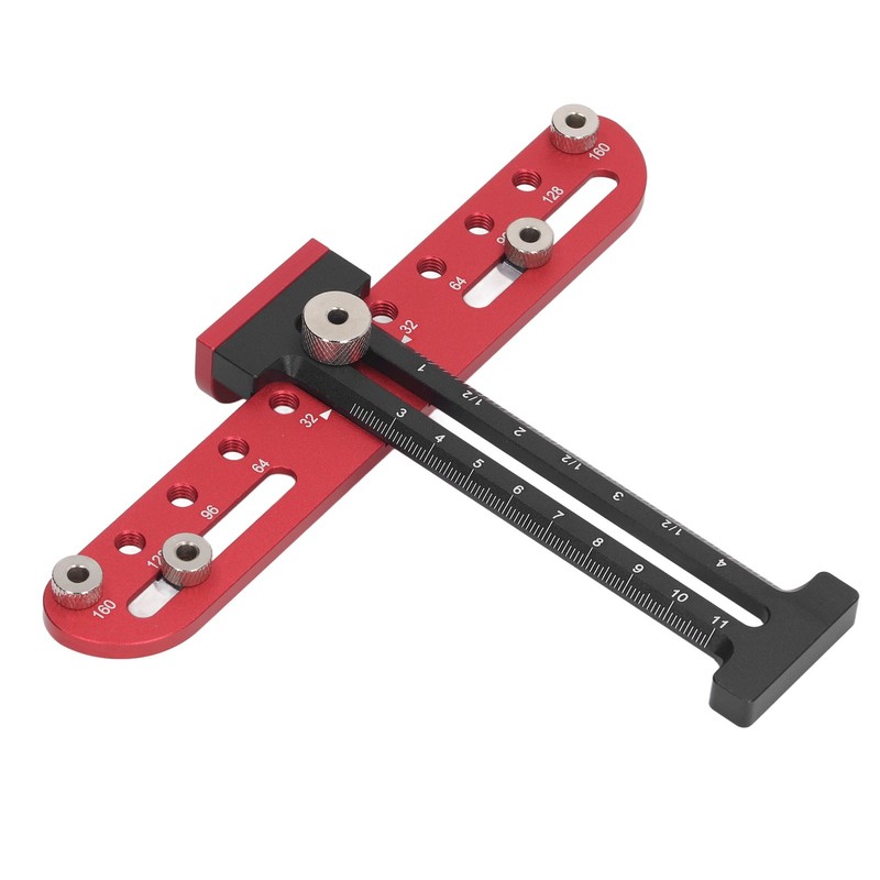 Handle Hole Drill Guide 4mm Cabinet Handle Jig Aluminum Alloy