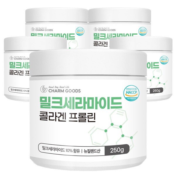 Cham Goods [On Sale] Milk Ceramide Collagen Proline 250g 5 boxes