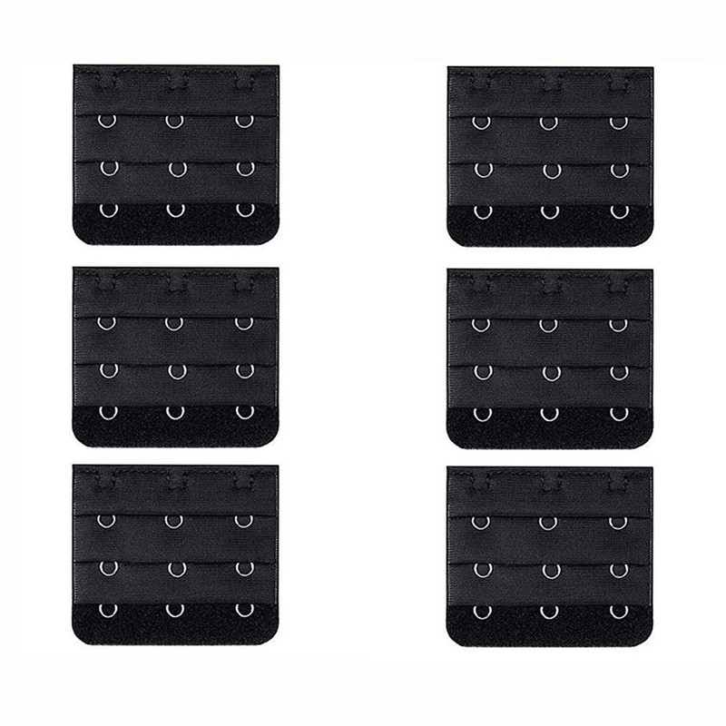 Wacnune 6Pcs Bra Extender Set of 3 Hooks Soft and