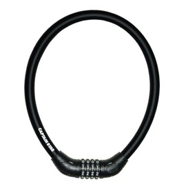 キャプテンスタッグ(CAPTAIN STAG) 自転車 鍵 ロック 極太4ダイヤルワイヤーロック ワイヤー長60cm/φ18mm/周長73cm 可変式ダイヤル ストレート ブラック Y-4298