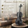 4/4 Beginner Violin Kit for Adults, Complete Full Size Violin