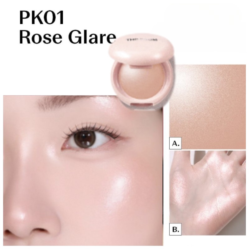 THE SAEM Glam Perfection Baked Highlighter 5.5g, Shade:02 PK02 Baby
