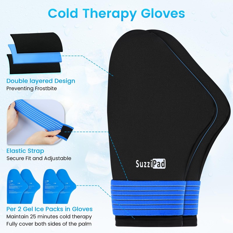 SuzziPad Ice Pack Stress Relief Cap & Cooling Socks &