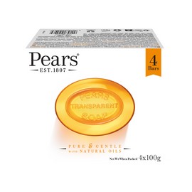 Fair's Pure & Gentle Soap Bar with Natural Oil Soap 100g 4pcs / 페어스 퓨어 앤 젠틀 솝 바 위드 내추럴 오일 비누 100g 4개