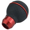 Lunsom 5 Speed Round Shift Knobs, Leather Car Gear Shifter