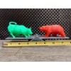 Wall Street Stock Market Characters Bull And Bear Statue 3d
