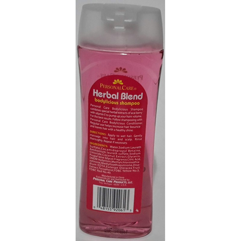 PERSONAL CARE HERBAL BLEND Bodylicious Shampoo with Acai Berry Extracts