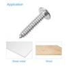 sourcing map Phillips Head Self Tapping Screws, #8x1" 304 Stainless