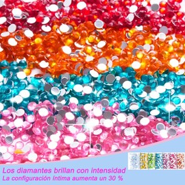 15PCS DIY Kit de Pintura de Diamantes para Niños, Juego de Pintura de Diamante 5D con Accesorios para Llaveros, Ideal para Manualidades Infantiles, Regalo Ideal para Niñas (Multicolor-C)