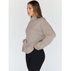 Trendy Queen Womens Oversized Sweatshirts Turtleneck Pullover Long Sleeve Hoodies