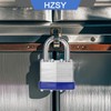 HZSY Padlocks Keyed Alike, Pack of 24, Laminated Steel Keyed