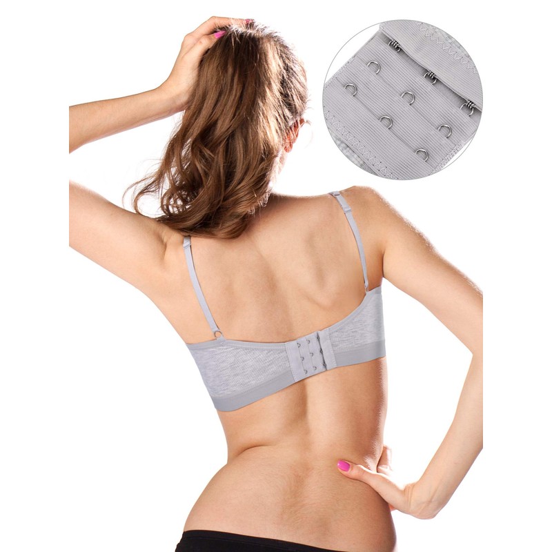 3 Mini Sujetadores de Camisola con Relleno sin Mangas sin