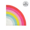 C.R. Gibson TW4-24076 Rainbow Disposable Paper Cocktail Napkins for Birthday