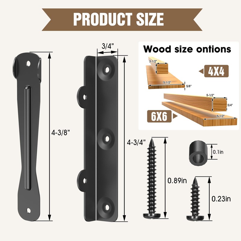 Mdkave Louver Hardware Kit Metal,Heavy Duty Complete Set for Louver