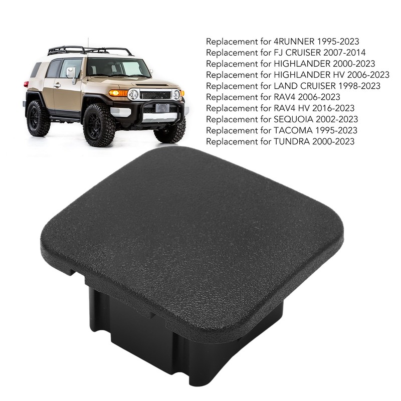 Automobile Trailer Hitch Cover Plug PT228‑35960‑HP 2PCs Replacement For 4RUNNER