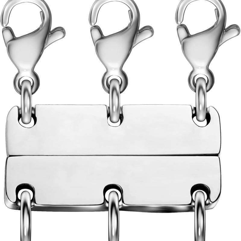 18K Gold Necklace Separator for Layering Lightweight Necklace Stacker Detangler