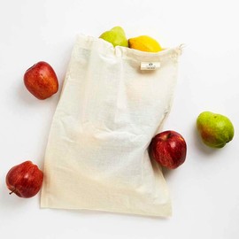 Green + Kind Organic Cotton Produce Bag - Muslin, 1 Bag