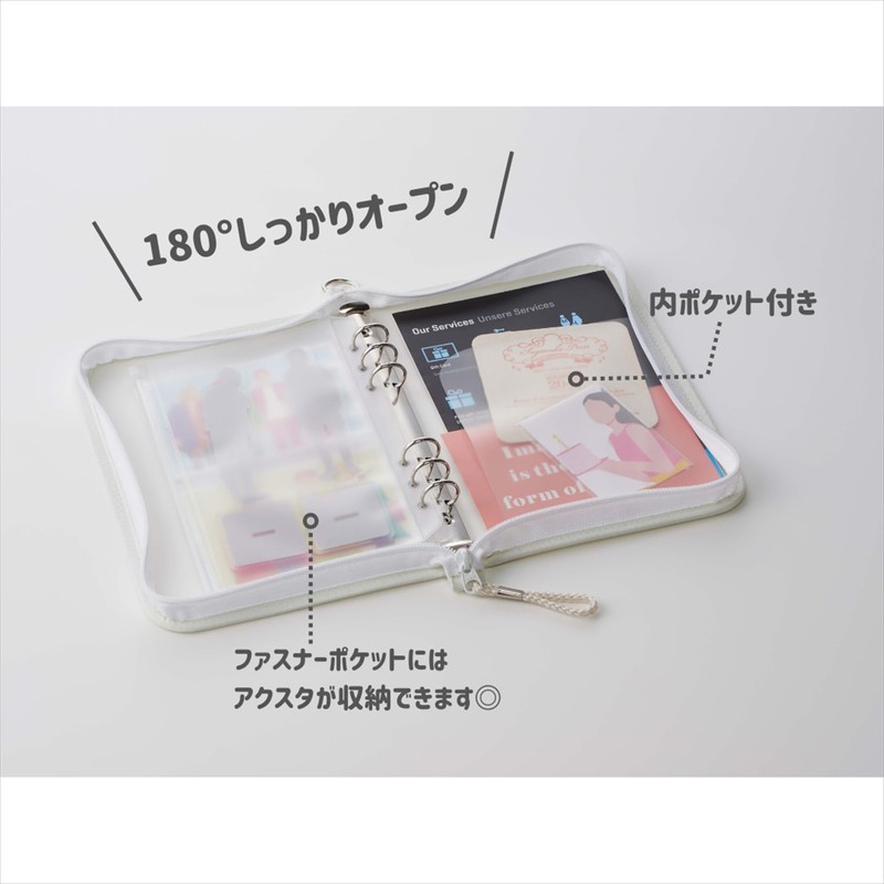 Raymay Fujii KP52SB Binder Kept Multi-Storage File, 6 Holes, A5,
