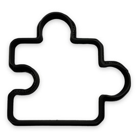 Puzzle Piece Cookie Cutter with Easy to Push Design (3.5 inch)