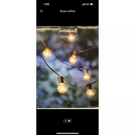 Better Homes & Garden Indoor Outdoor String Lights 20 Feet Edison bulb 18.7 ft