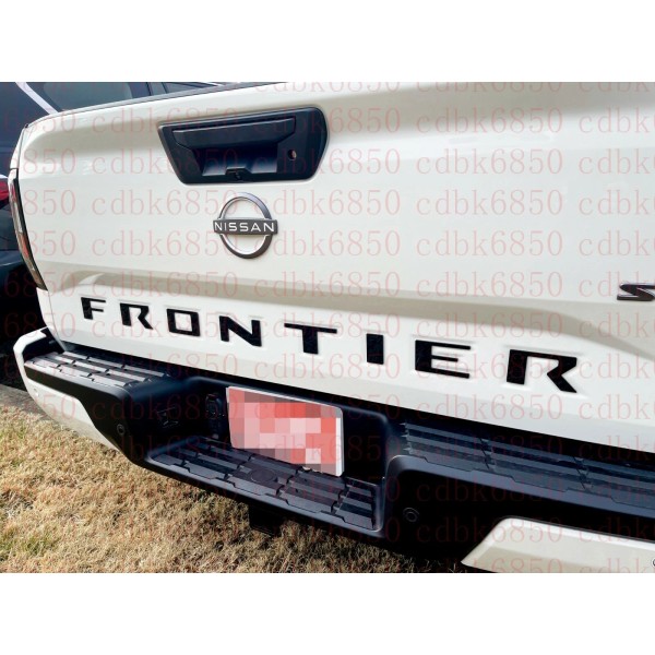 Unbranded Gloss Black Insert Emblems FITS 2022-2023 Nissan Frontier Tailgate