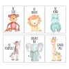 DaraBaby Set De 6 Cuadros Decorativos Para Habitación Infantil