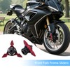 Windance 2pcs Universal Front Wheel Frame Sliders Aluminum Alloy Dart