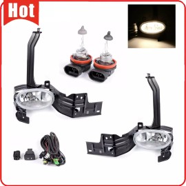 YLT Auto For 2008 - 2010 Honda Accord Sedan Coupe Front Bumper Fog Lights Pair W/Bulbs