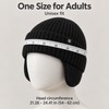 Winter Knit Hat with Ear Flaps for Men and Women
