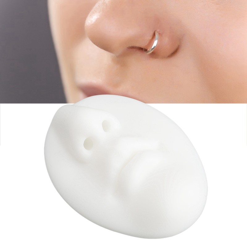 Silicone Mouth Nose Model 3D Realistic Reusable Display Nose Piercing