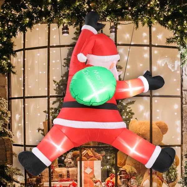 TREATLIFE HOME Lighted Christmas Inflatable Decoration - 4.9 FT Hanging