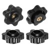 QUARKZMAN Set of 4 Star Handles M4 Internal Thread 25
