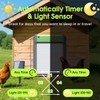 HOWOOIUA Upgraded Automatic Chicken Coop Door Solar- Chicken Coop Door