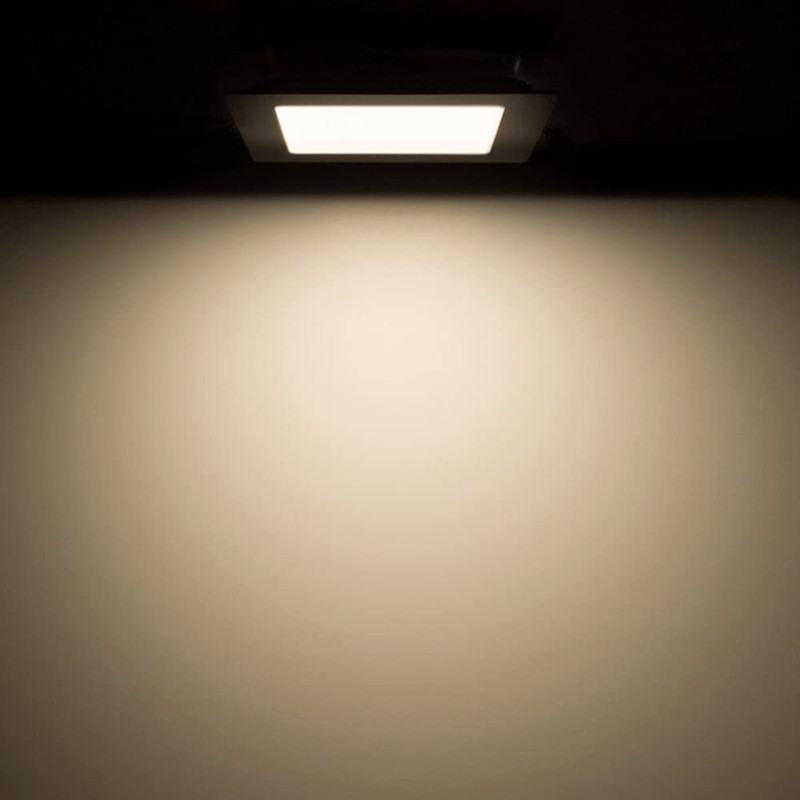 G.W.S® 6W Ultra Thin Square LED Recessed Flat Panel Downlight
