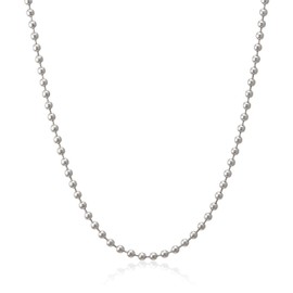Happy Bomb Ball Chain, Stainless Steel Chain, 316L Surgical Stainless Steel, With Connector