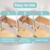 RAPTUROUS Adjustable Drawer Dividers, 8" Tall, Expandable 13.35-22", 4-Pack, Non-Slip
