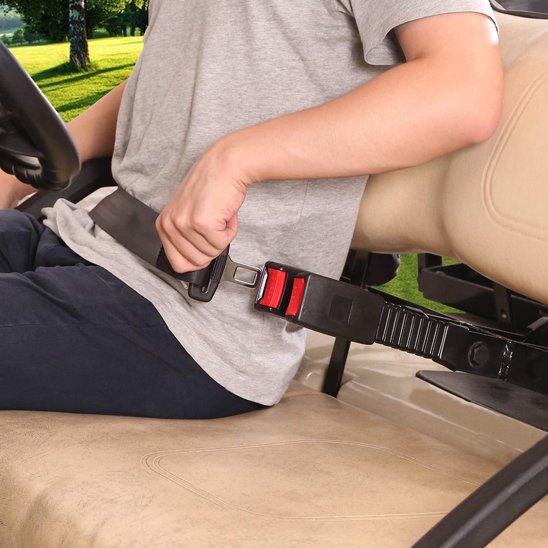 10L0L Golf Cart Seat Belts Set of 2 Retractable 42"
