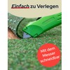 Primaflor Premium Lawn Carpet Green - Brown, Pattern Piece |
