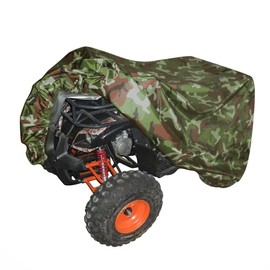 TESWNE Universal All Weather ATV Cover Waterproof Dust Sun Wind Proof Outdoor ATV UV Cover -Camouflage (XXL)