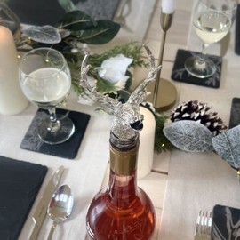 The Just Slate Company, Stainless Steel and Cork Stag Wine Pourer