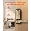 VEVOR Mechanical Keyless Entry Door Lock, 14 Keys, Mechanical Keypad