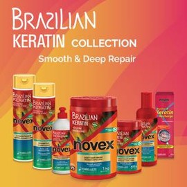 Novex Brazilian Keratin Hair Mask 14oz | Deep Conditioning Treatment for Frizz Control, Damage Repair, Moisture & Shine | Conditioner & Haircare