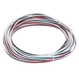 sourcing map 22 Gauge 3 Conductor Electrical Wire Tinned Copper Cable 25FT Flexible Stranded Hook-up Wire for LED Strips Lamps Residential Wiring Car Circuit