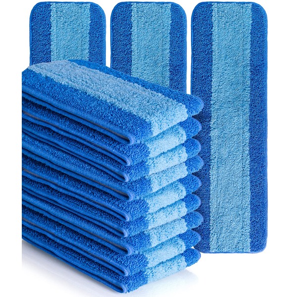 VanDuck Microfiber Cleaning Pads Compatible with Bona Mop (12 Pack) - Microfiber Mop Pads for Hardwood Floor for 18 Inch Mop