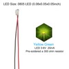 PATIKIL 0805 Pre-Wired Micro LED, 12 Pcs 3-6V Pre-soldered Mini