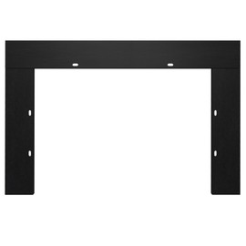Electric Fireplace Insert Trim Kit for 40 inch Fireplace Electric Inserts, Metal Construction Plates, Black-B09R2114SG
