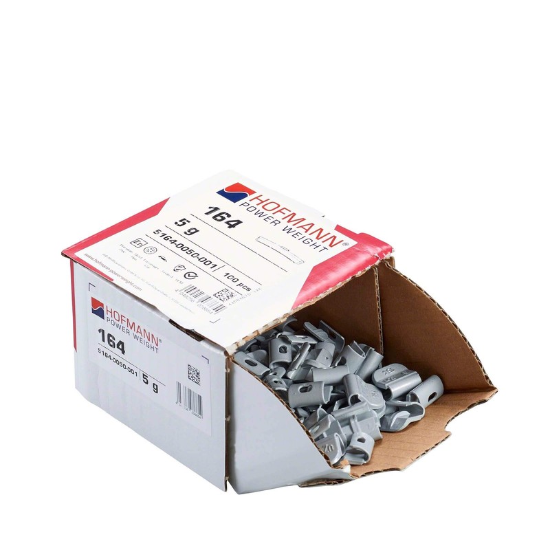 100x Tyre balancing weights for steel truck rims 5g Hofmann